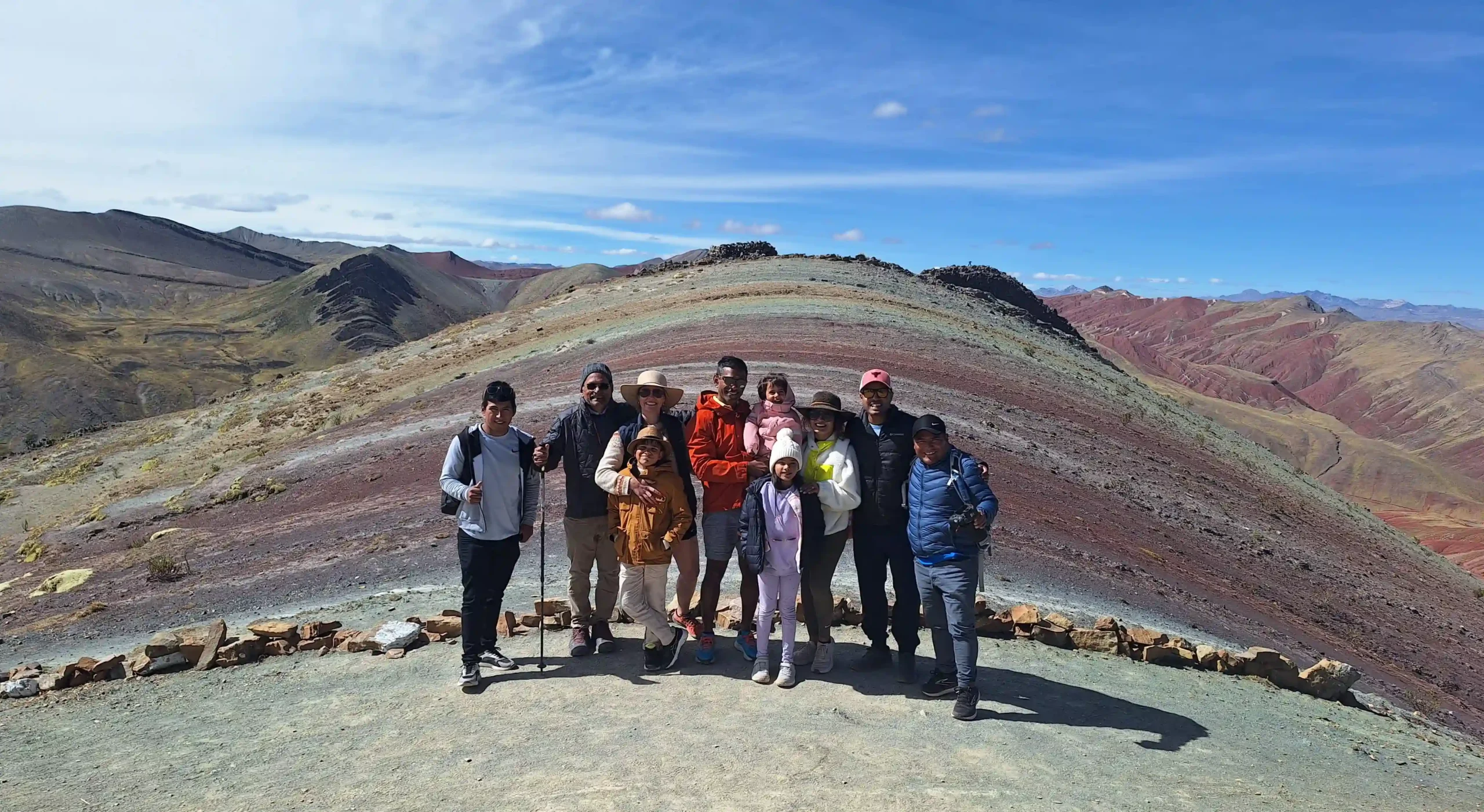 Palccoyo Mountain Full Day Tour with colorful mountain landscapes in Cusco